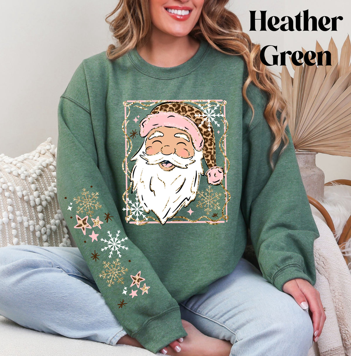 Leopard Santa Sweatshirt