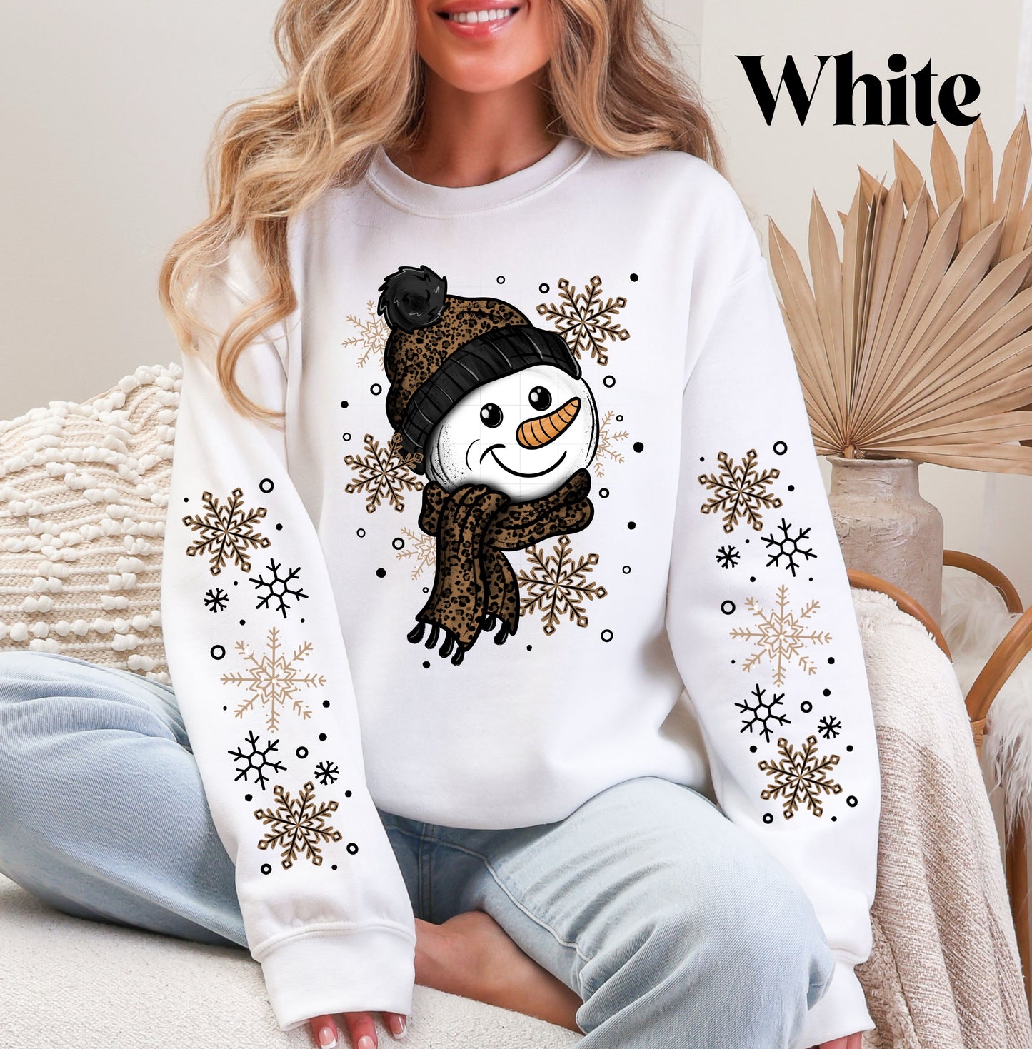 Leopard Snowman Sweatshirt