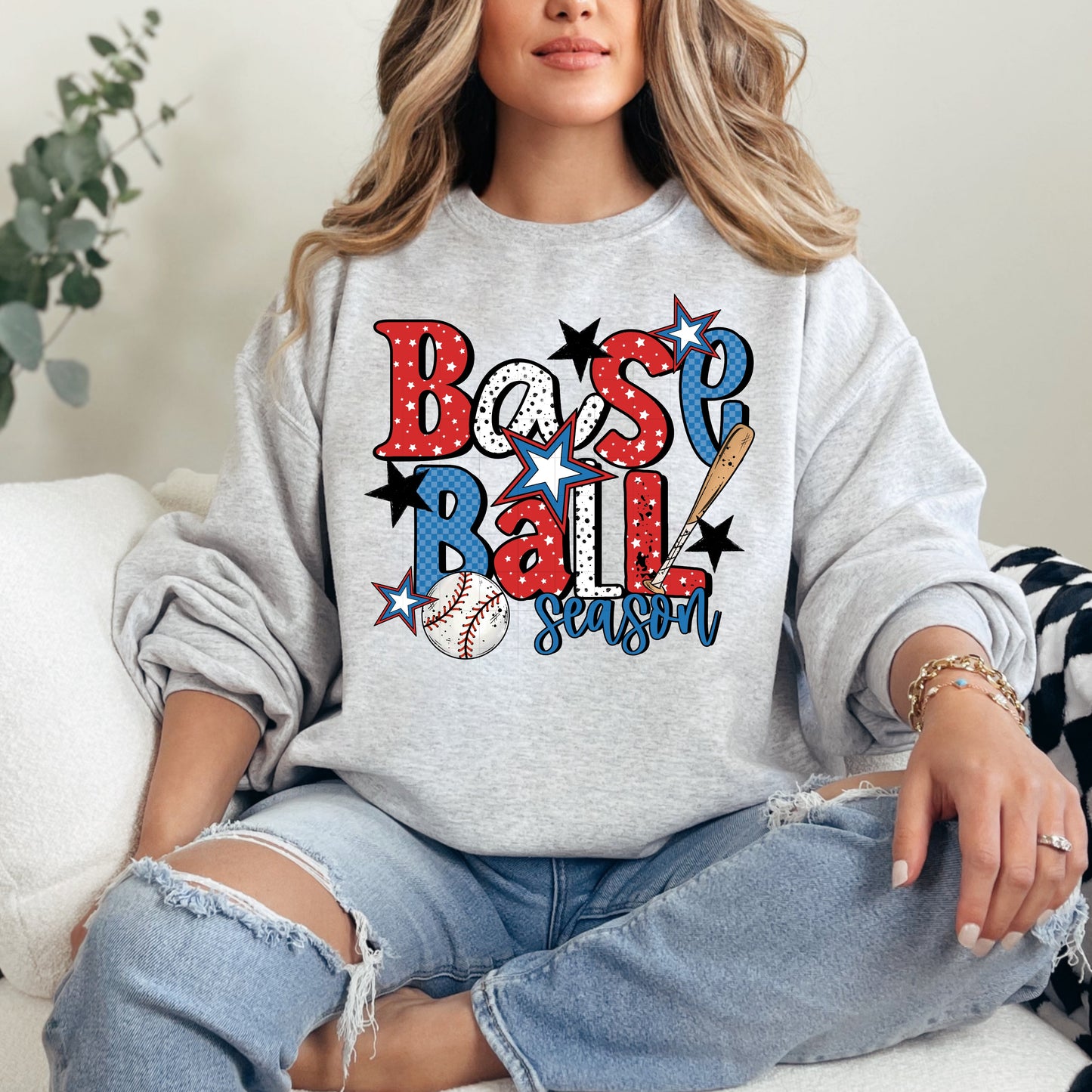Baseball Season RWB Shirt