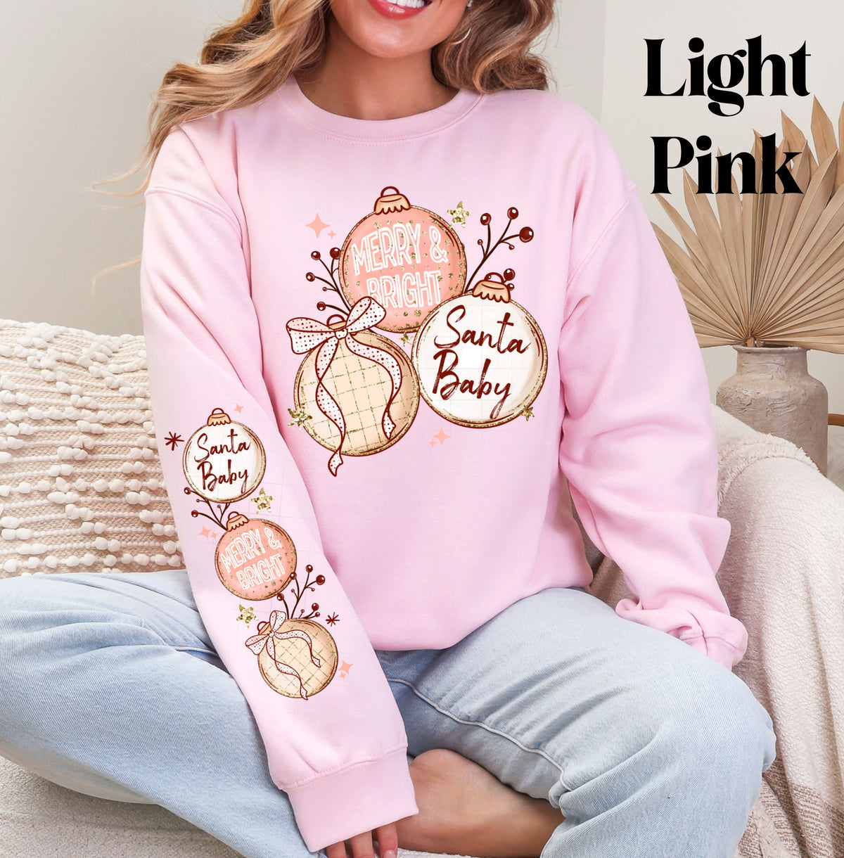 Santa Baby Ornaments Sweatshirt