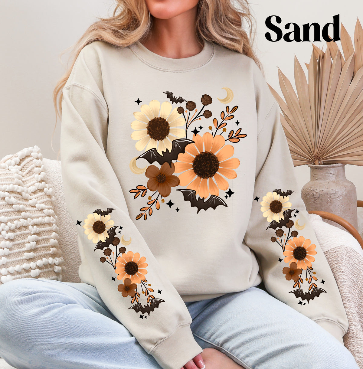 Fall Floral Bats Sweatshirt