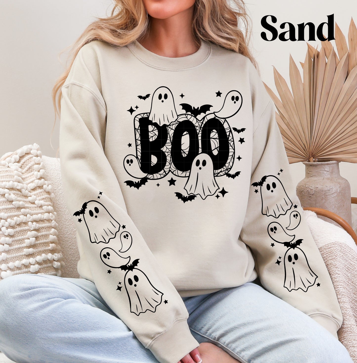 Boo Ghost (Black) Sweatshirt