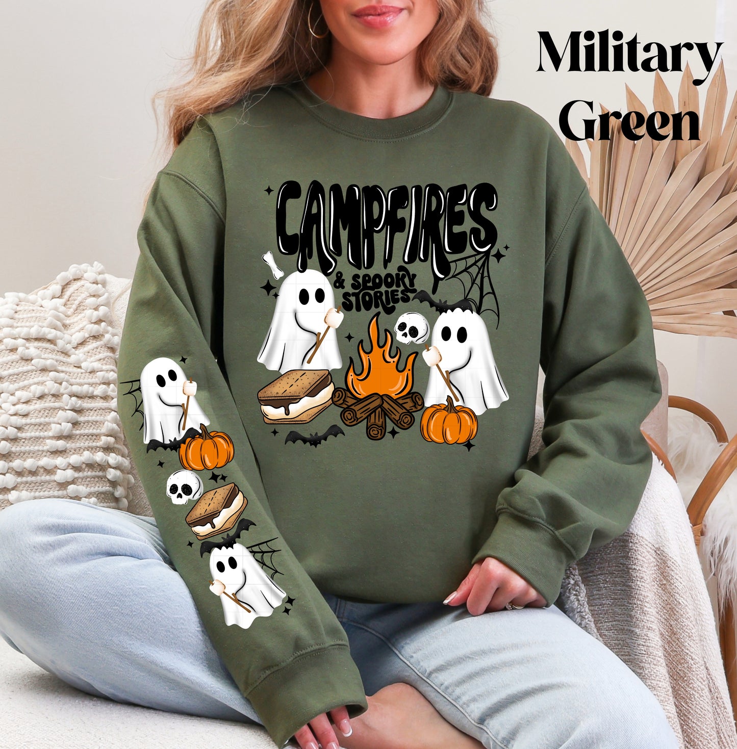 Campfires Spooky Stories Sweatshirt