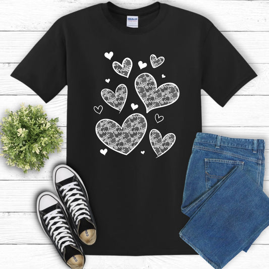 Lace Hearts Shirt
