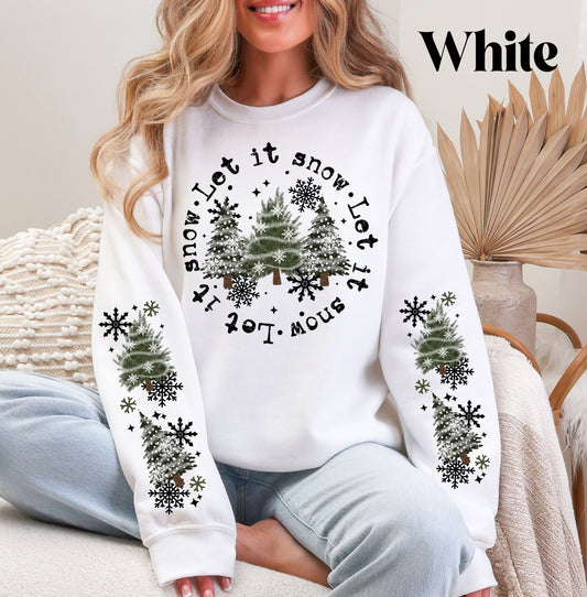 Let It Snow Trees Sweatshirt