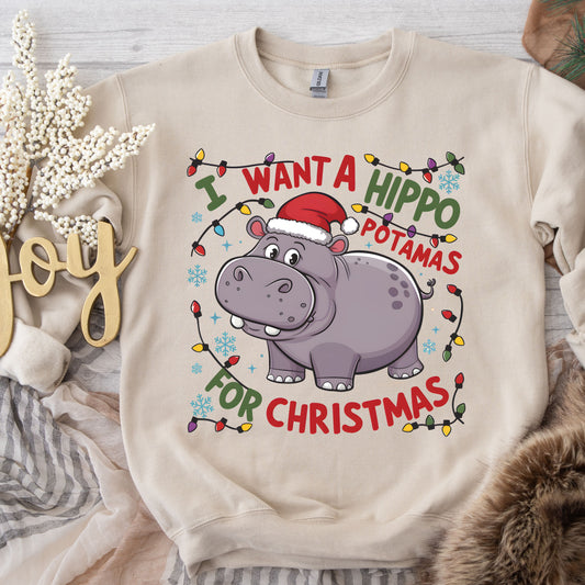 Hippo For Christmas Shirt