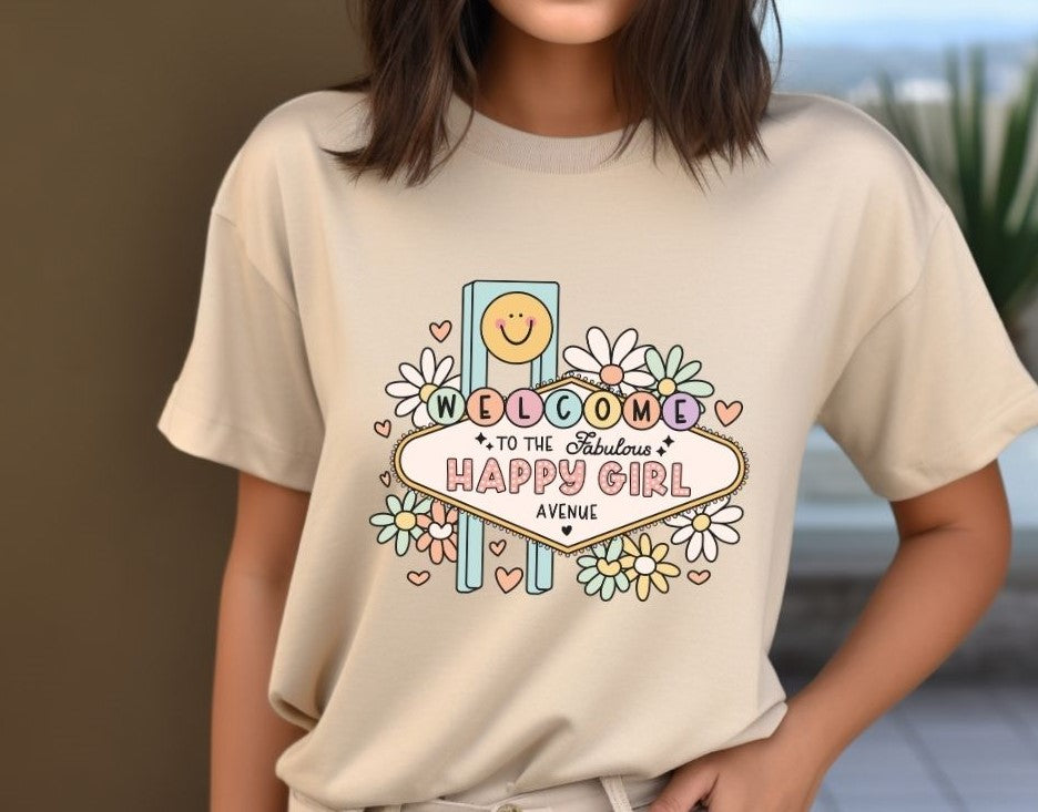 Welcome Happy Girl Shirt Closeout!